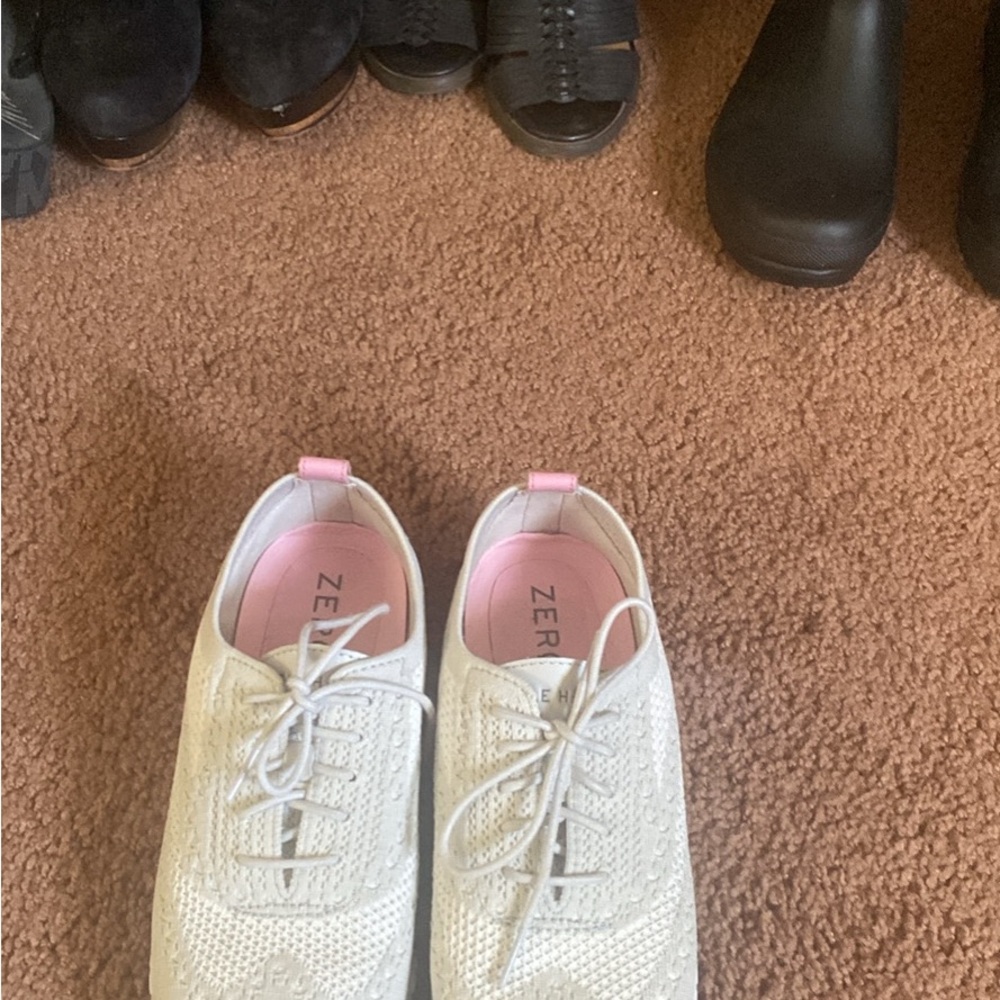 Cole Haan White and Pink Sneakers Classic Design worn twice